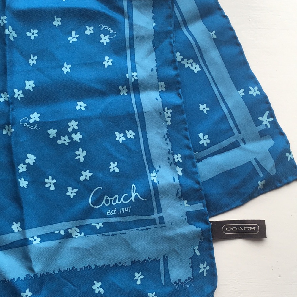 Coach Square Silk Scarf